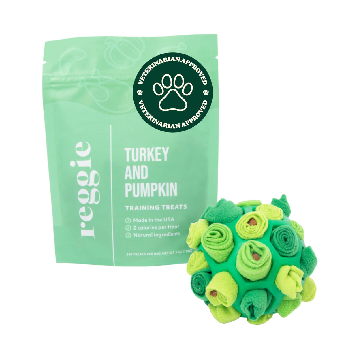 Reggie Forager Ball close-up shows durable texture for safe engaging play