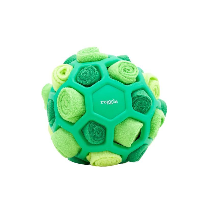 Reggie Forager Ball is washable and easy to clean after playtime.