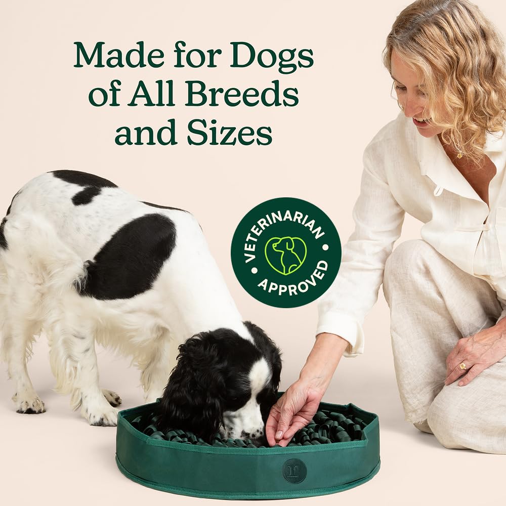 Reggie Stimulating Feeder Mat uses durable, odor-resistant materials for easy cleaning.