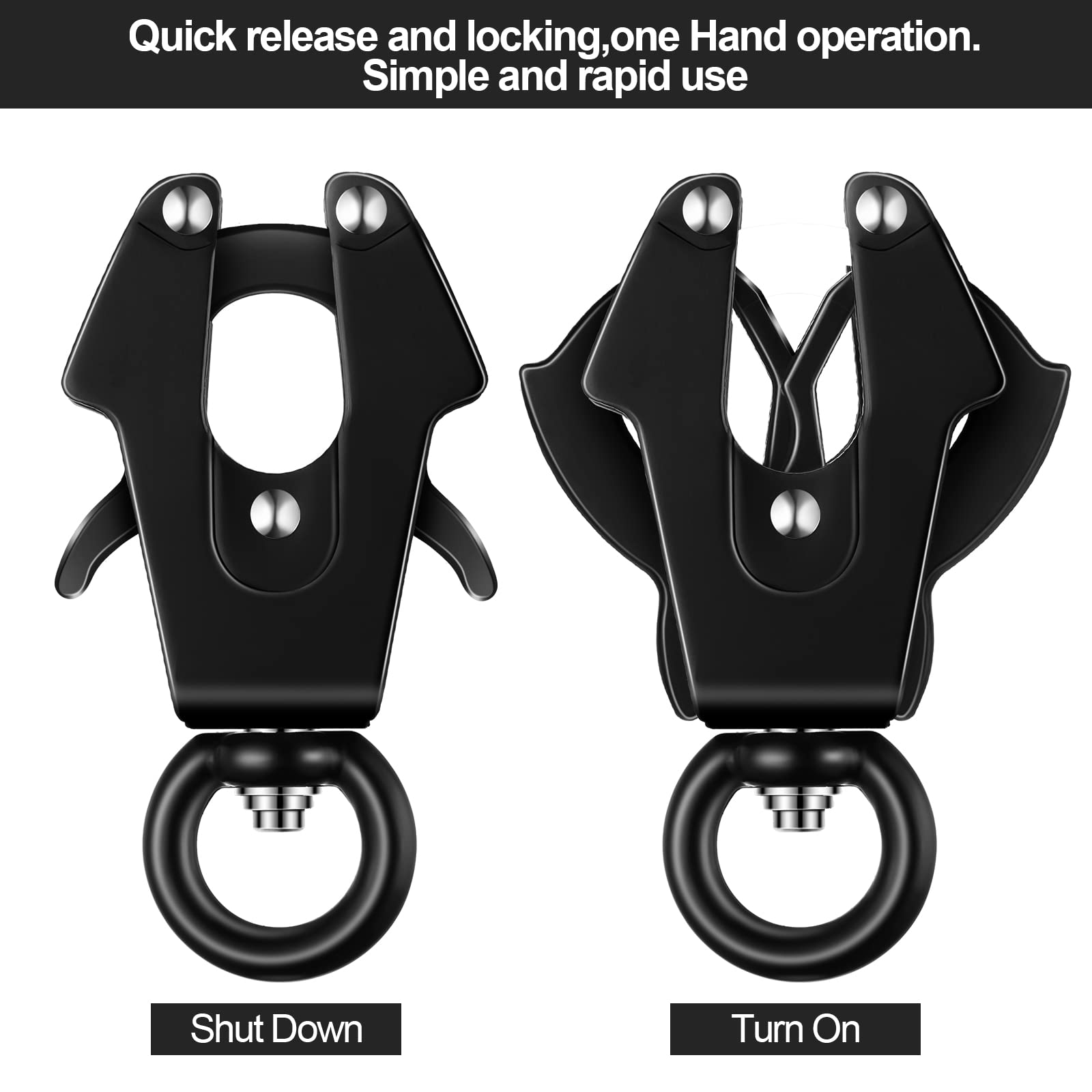 Reginary 360 swivel frog clip rotates to reduce tangles