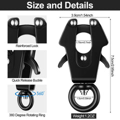 Reginary aluminum alloy dog clip close-up showing sturdy build