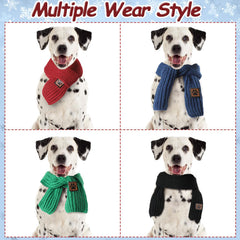 Reginary Christmas dog scarves red set: bright holiday accent during walks.