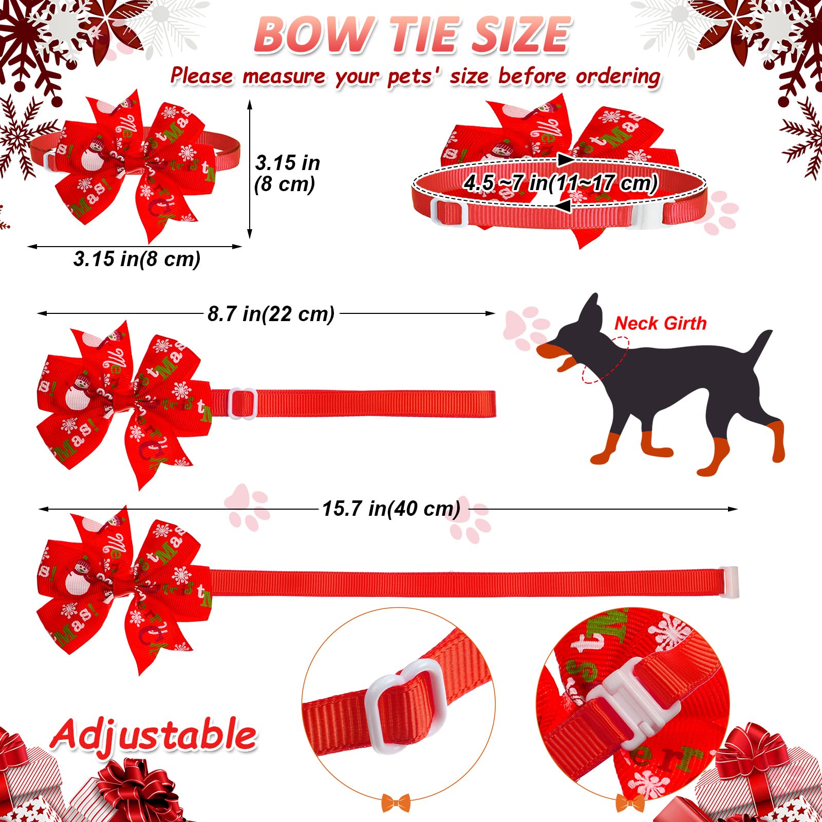 Reginary Christmas pet ties selection displayed for variety in holiday outfits and events