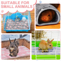 Reginary four-pack star-pattern blankets fit small pets' 24x16 size.