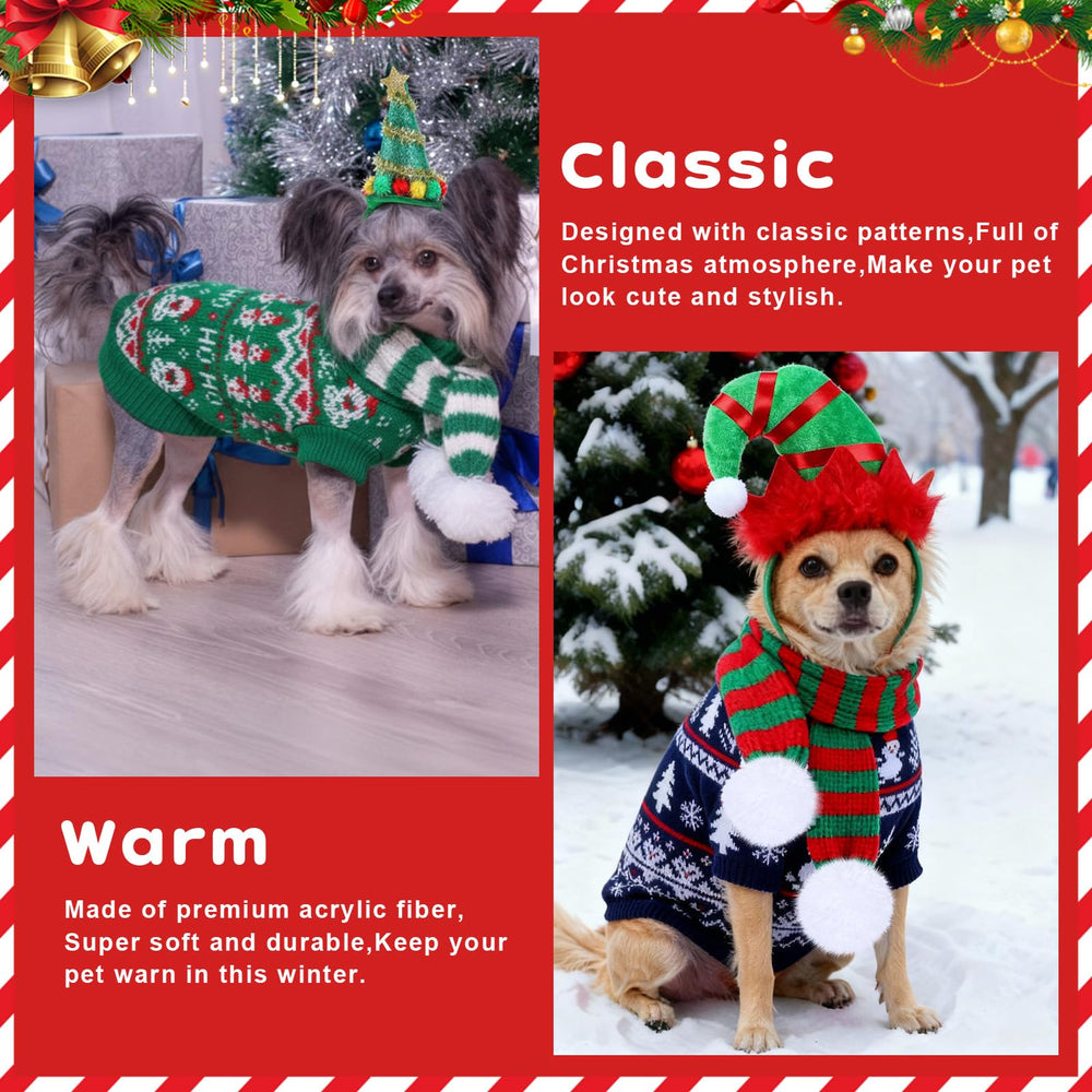 Reginary pet accessories packaging displays included sweaters, scarves, and headbands