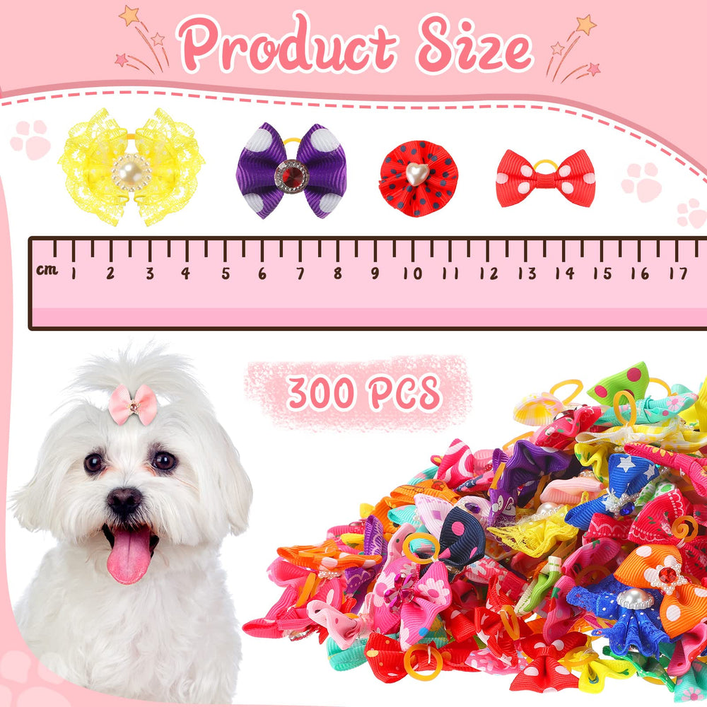 Reginary puppy bow in assorted colors for cute photos.