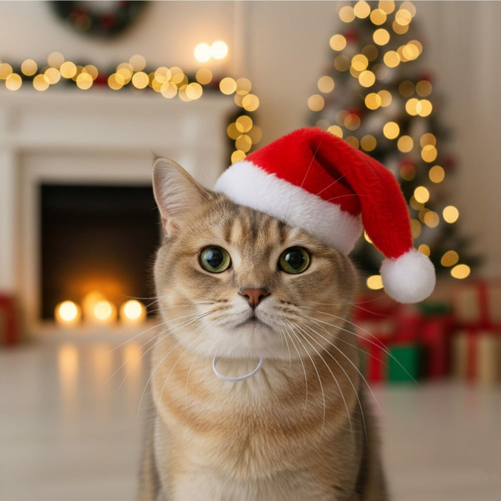 Regpre pet Christmas decoration hat adds festive flair to home photo setups.