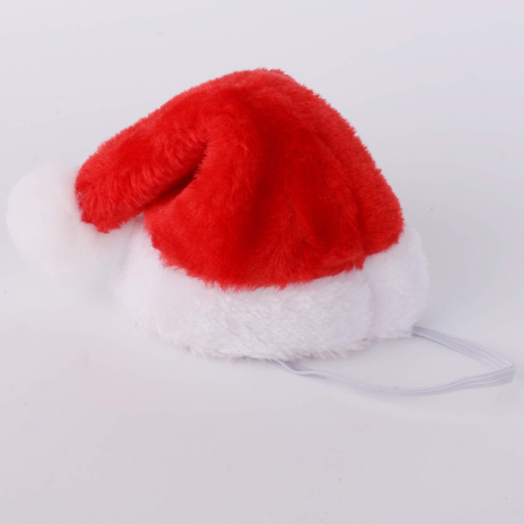 Regpre plush dog hat red texture conveys soft comfort for cozy seasonal photos.