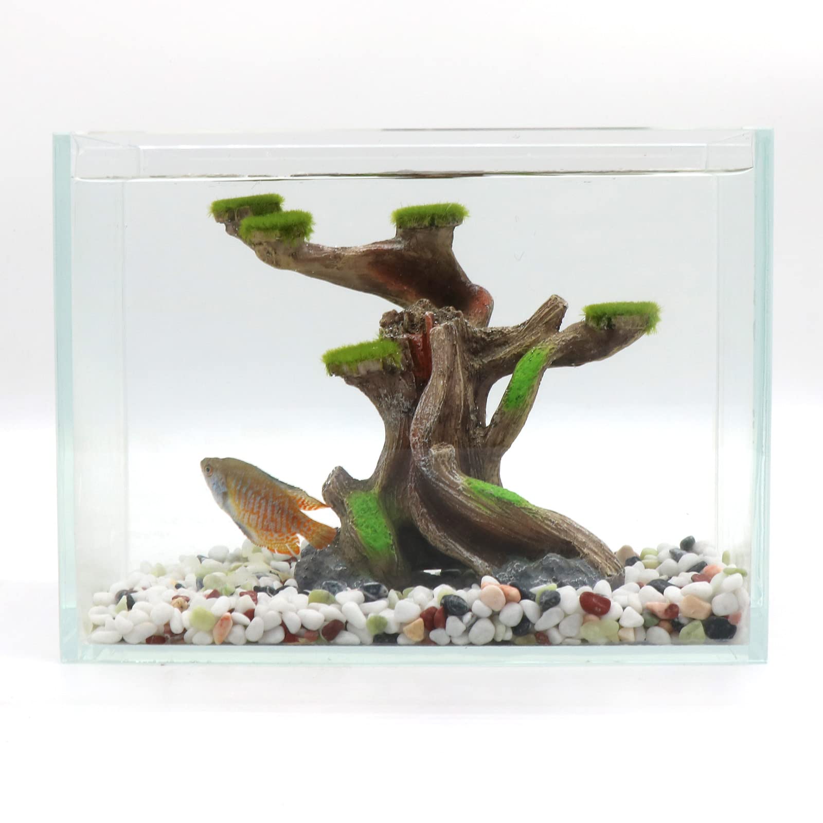  relaqqc artificial moss flocked detail enhances realistic texture and color in aquarium decor