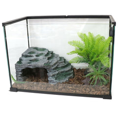 relaqcc large reptile hide shale scape ledge top view bearded dragons basking