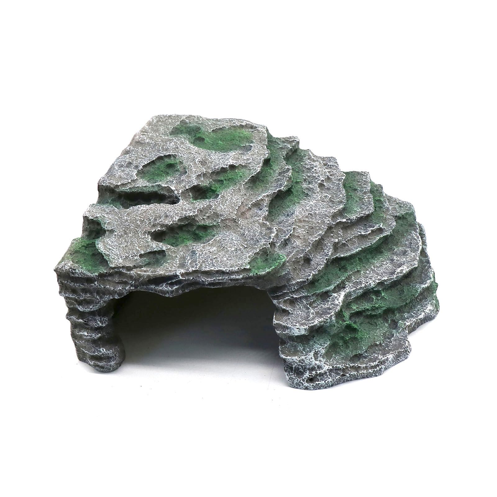 relaqcc large reptile hide shale scape ledge safety material ensures durability