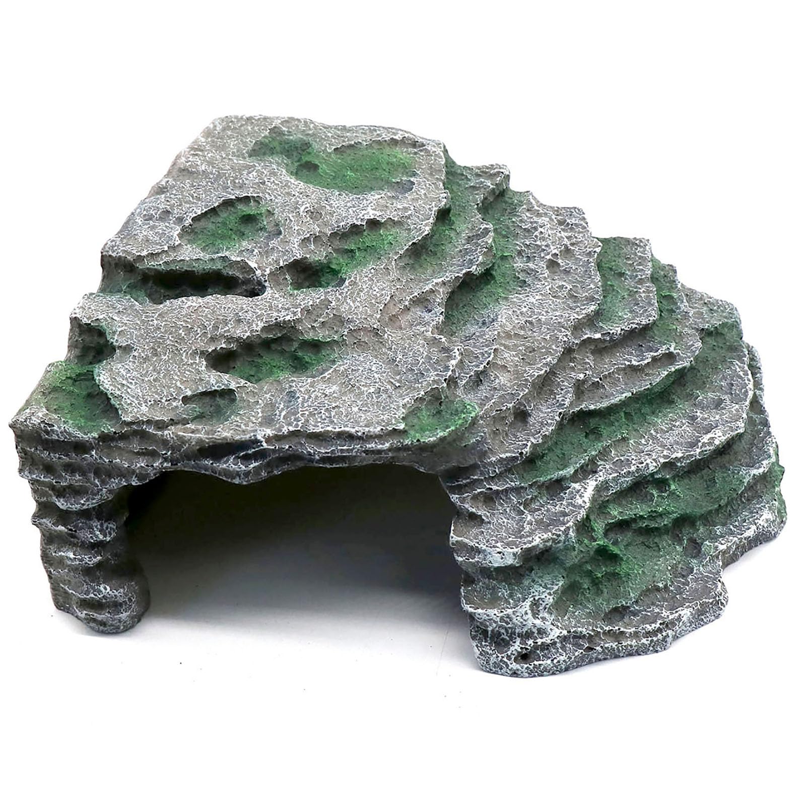 relaqcc large reptile hide shale scape ledge side view supports basking