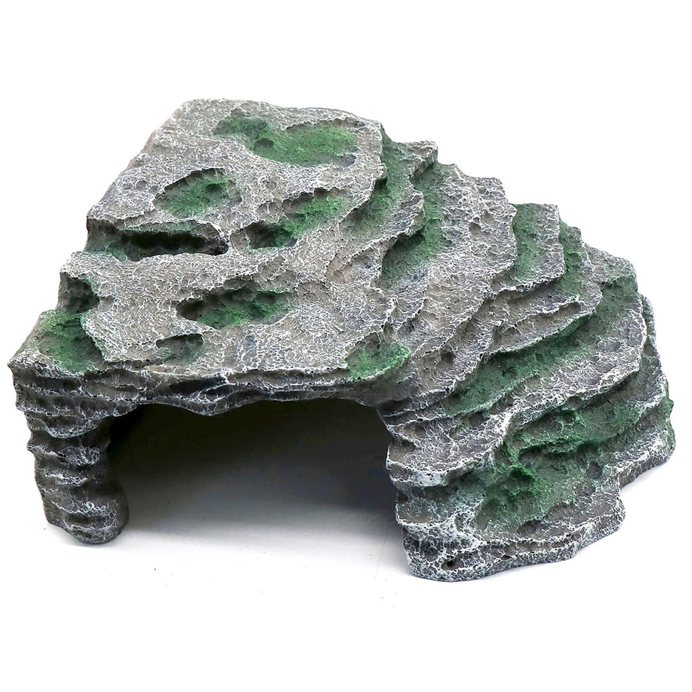 relaqcc large reptile hide shale scape ledge side view supports basking