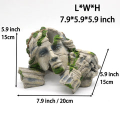 relaqcc reptile cave hideout in-tank blends with habitat for natural aesthetics