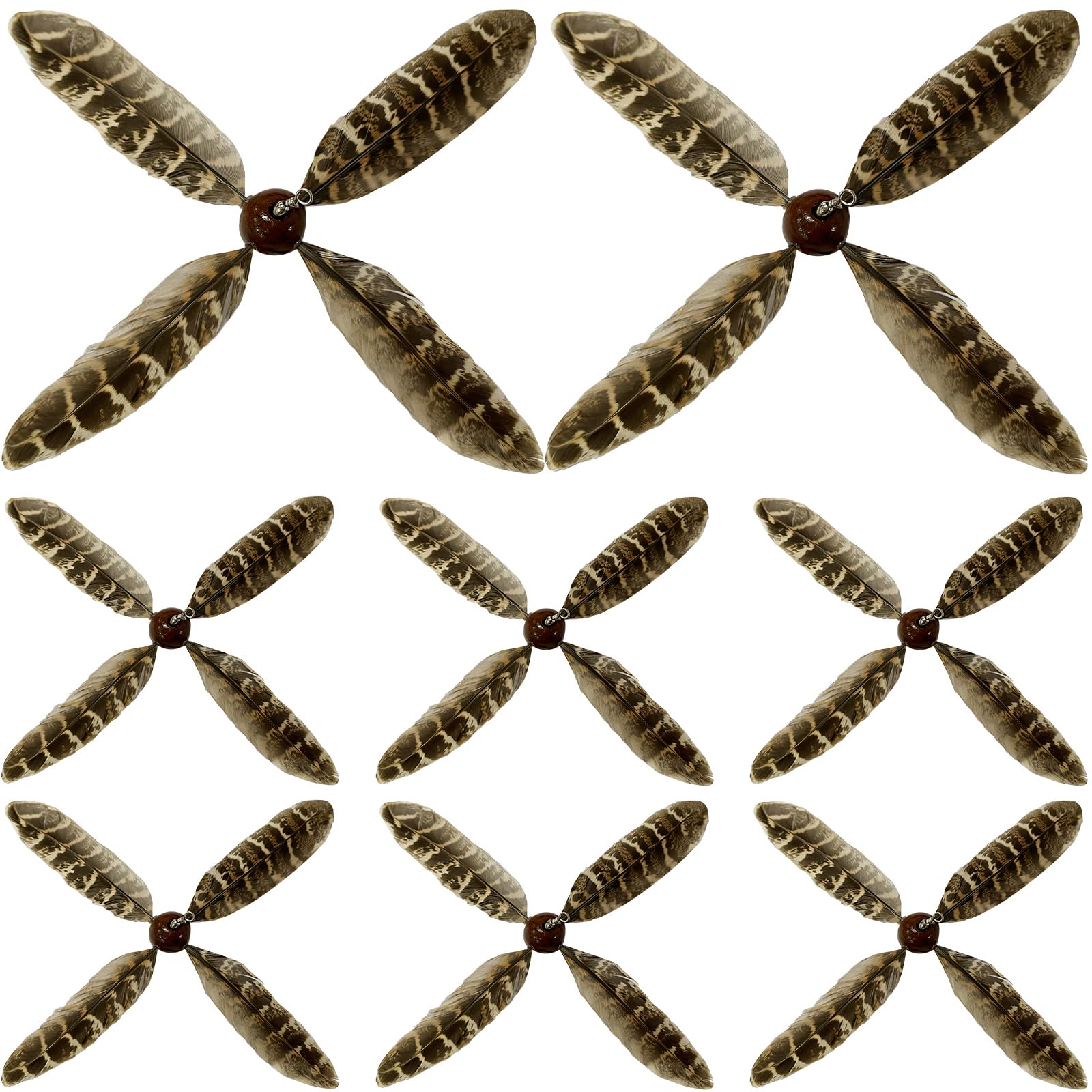 Relaxgiant cat feather propeller refill closeup—durable feathers for safe, engaging play