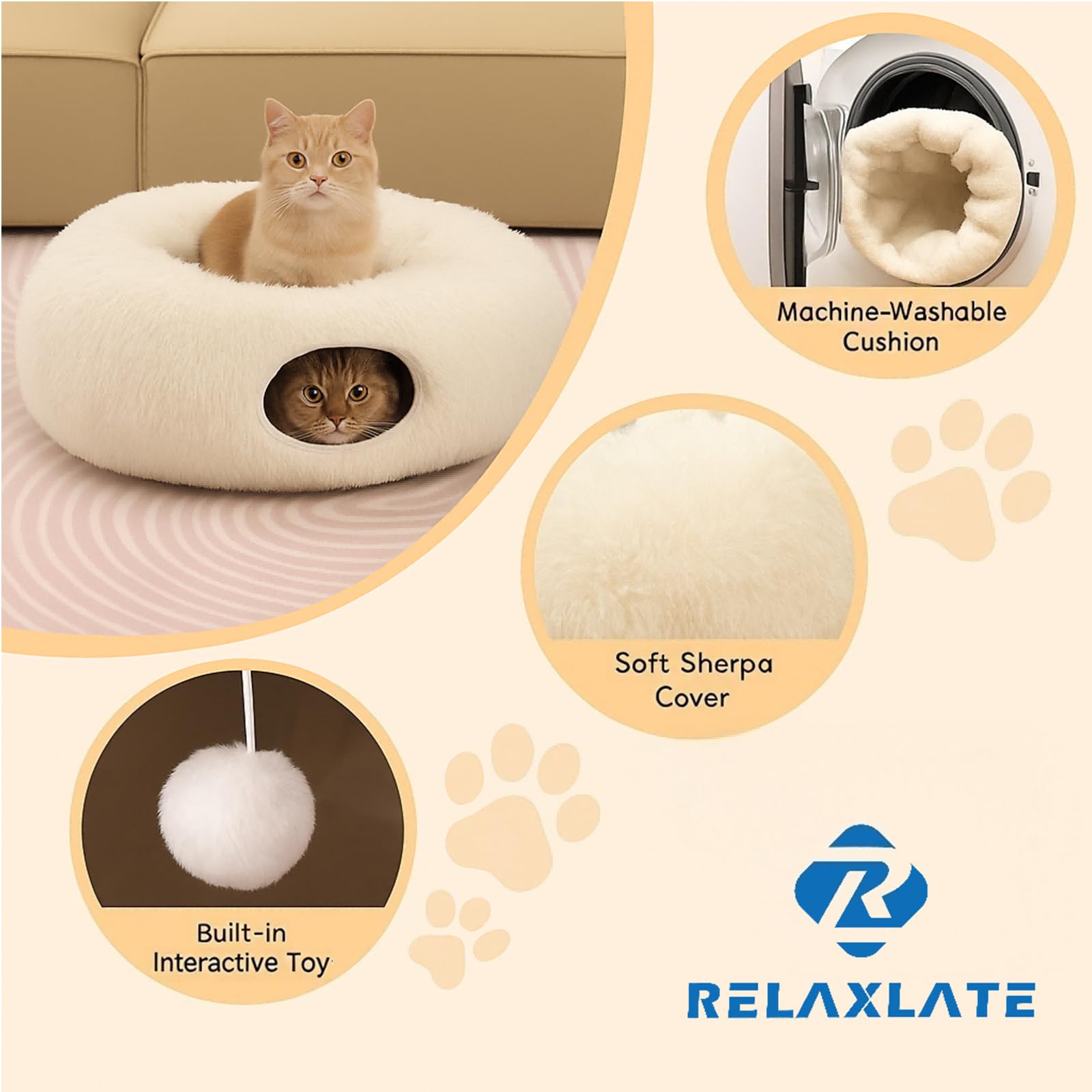 RELAXLATE non-slip base helps keep play stable on smooth floors.