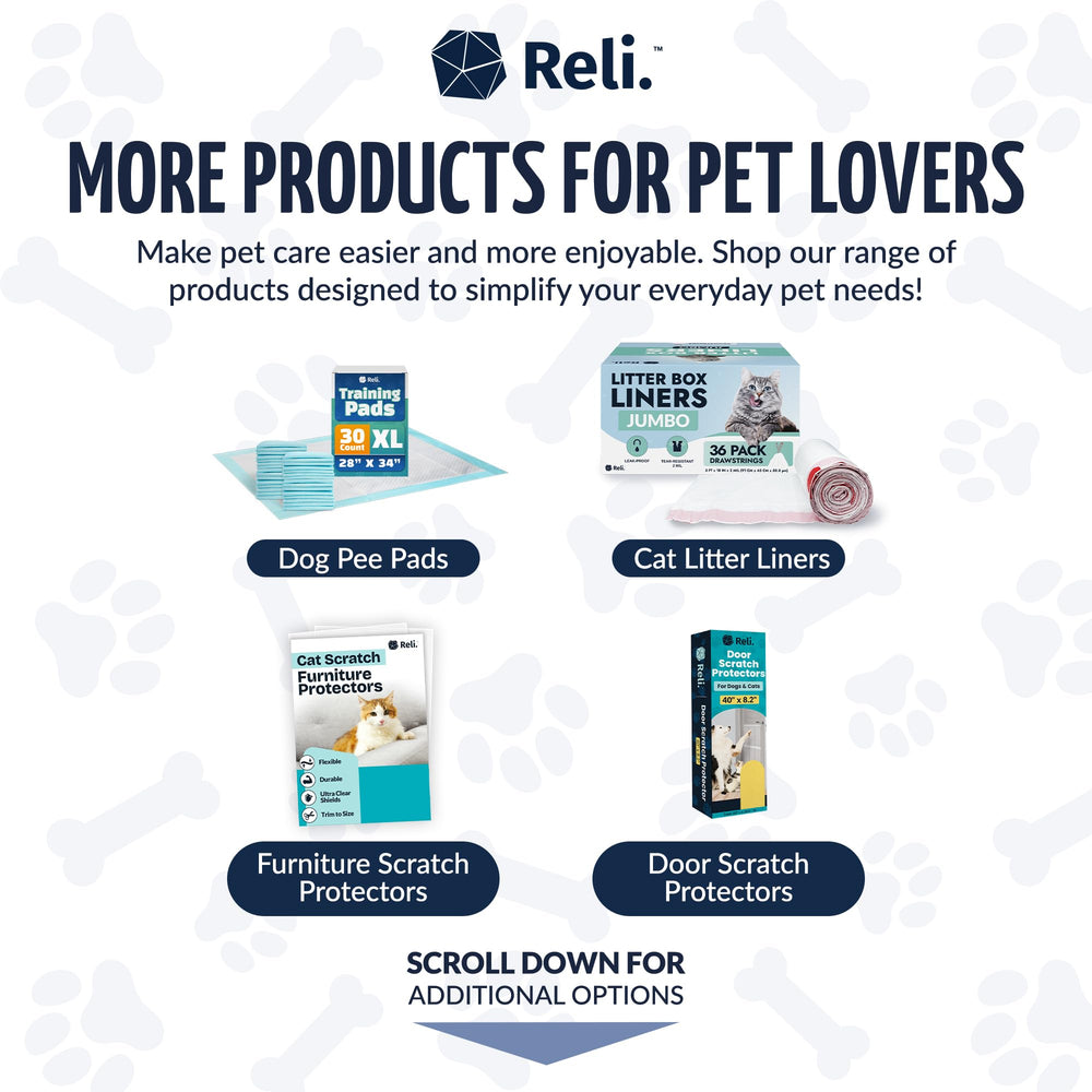 Reli bag holder clip with blue bags fits standard leash setups.