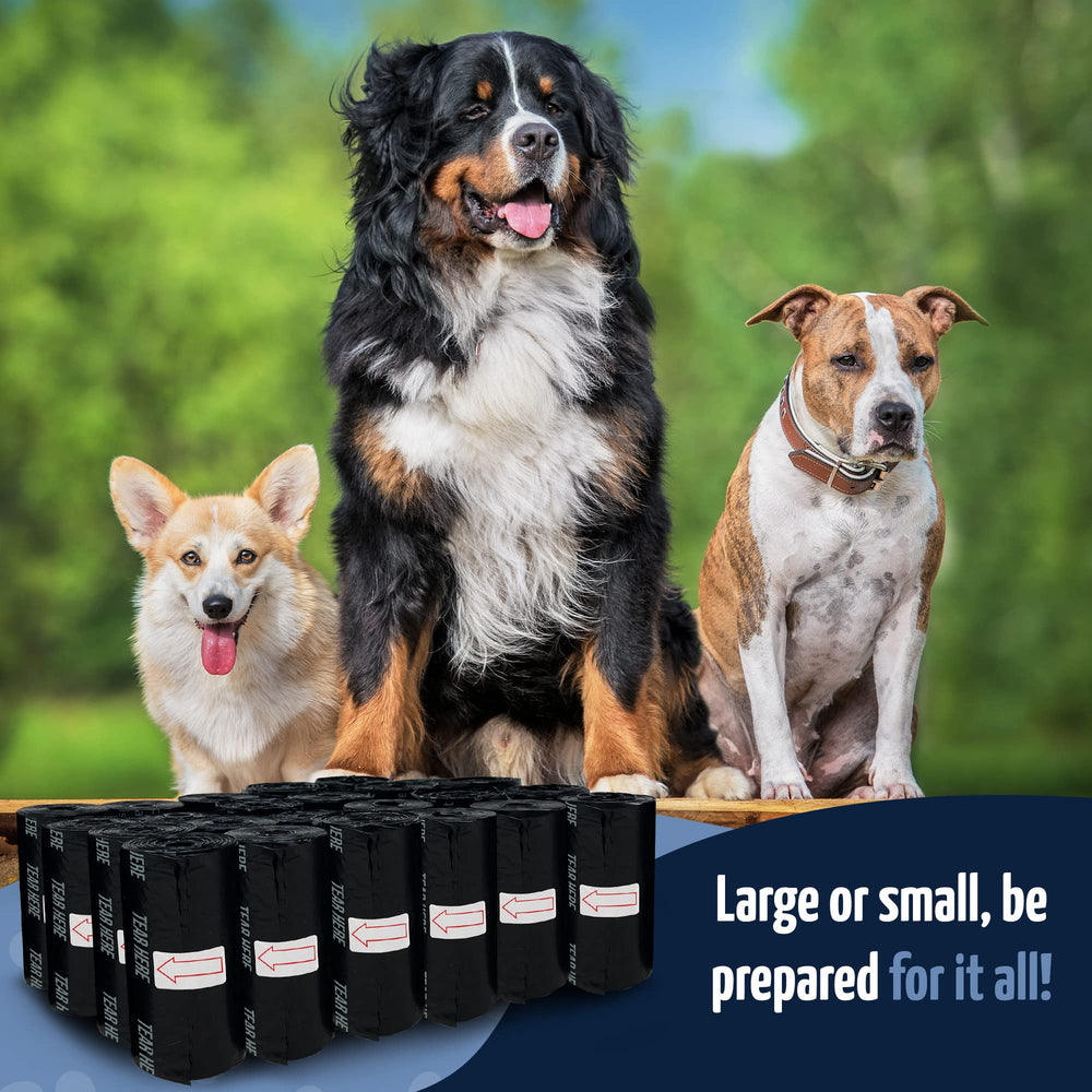 Reli Dog Poop Bags with three leash clip holders for easy transport