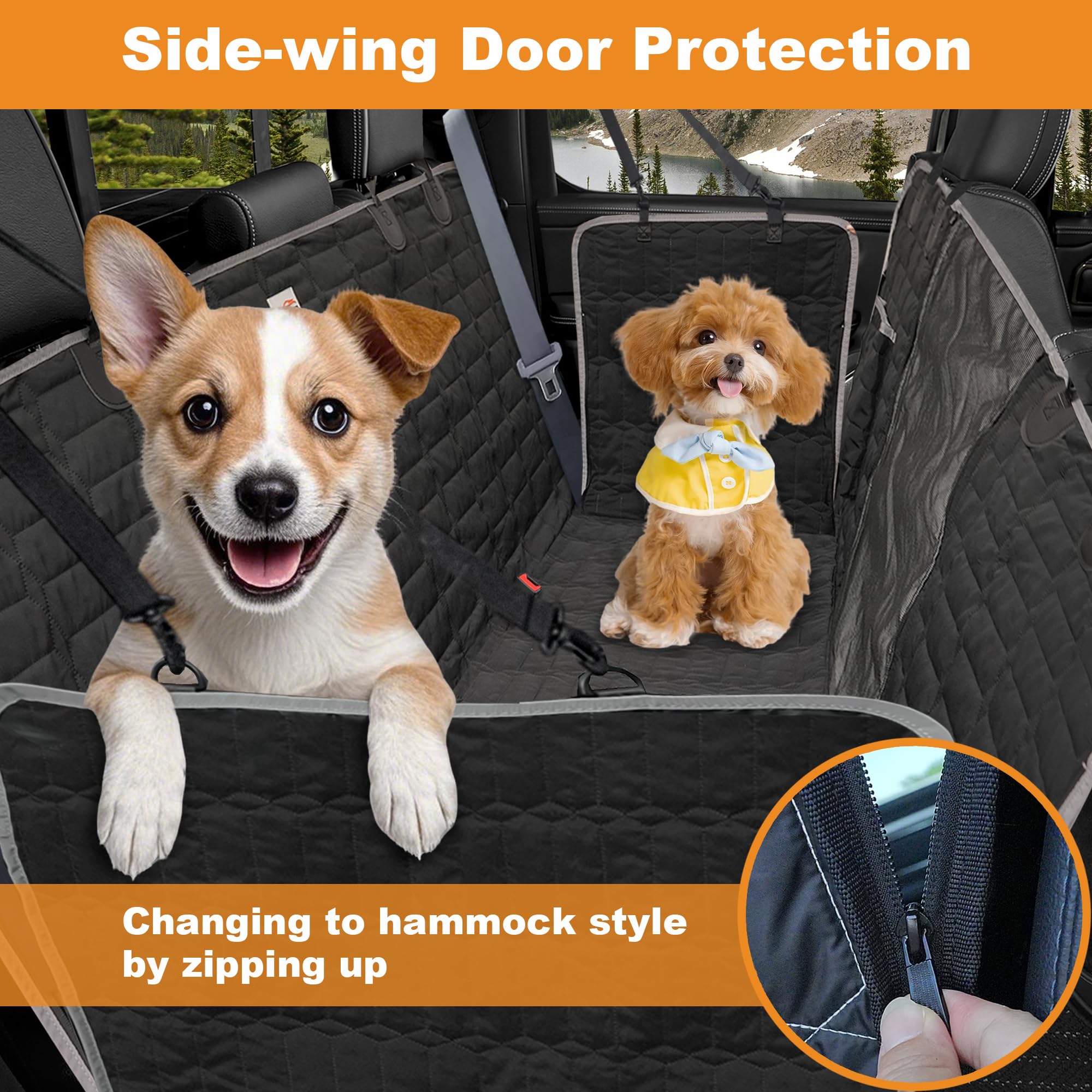 Reliadura dog hammock easy installation in minutes for quick setup.