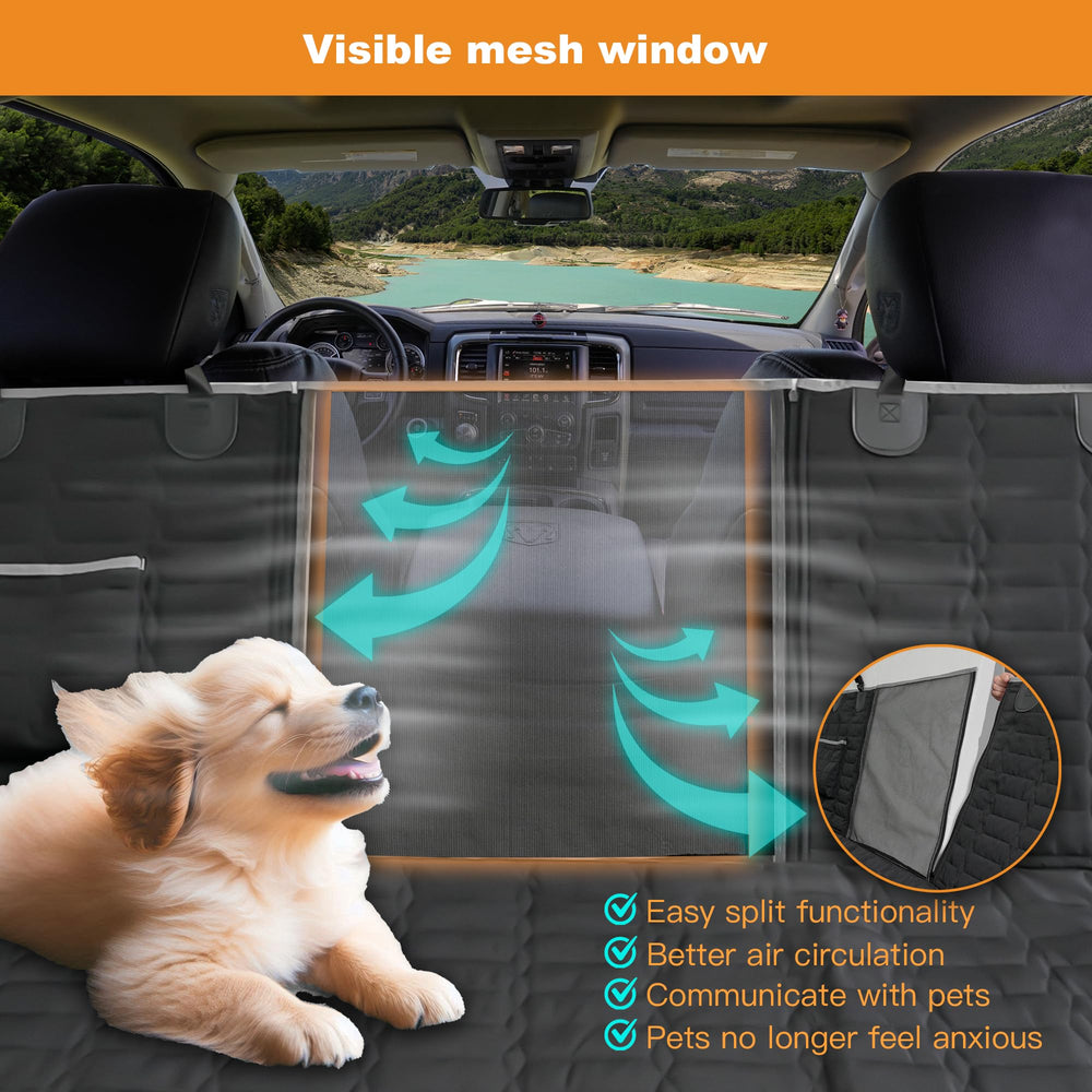 Reliadura dog hammock storage bag keeps pet essentials organized.