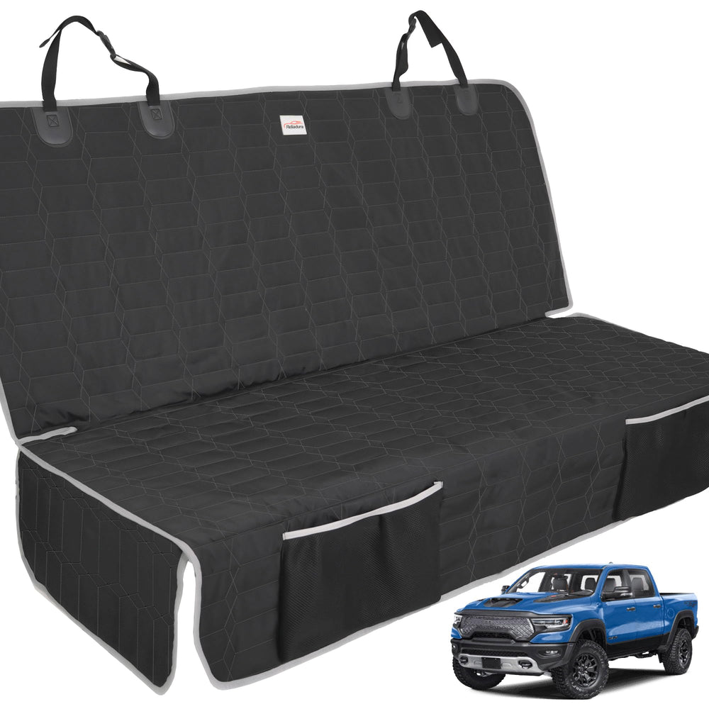 Reliadura dog seat cover back seat fit protects upholstery during road trips