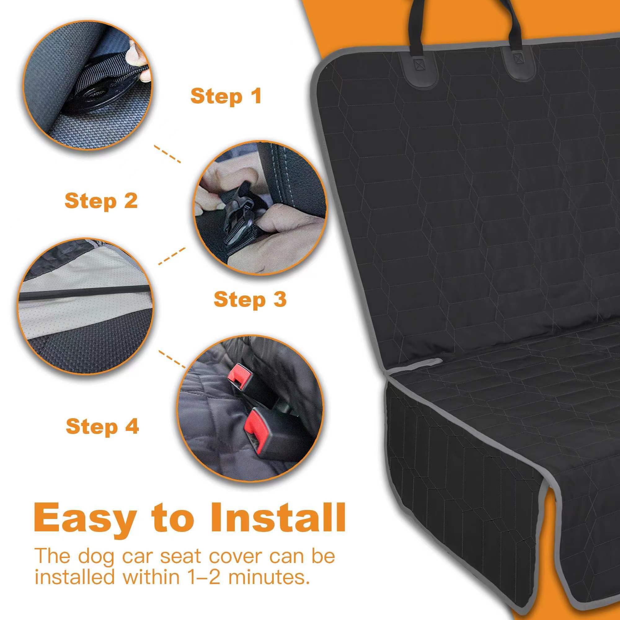 Reliadura dog seat cover storage pockets help organize leashes and toys