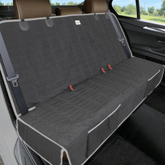 Reliadura Relidura back-seat cover waterproof protects upholstery from spills and mud.