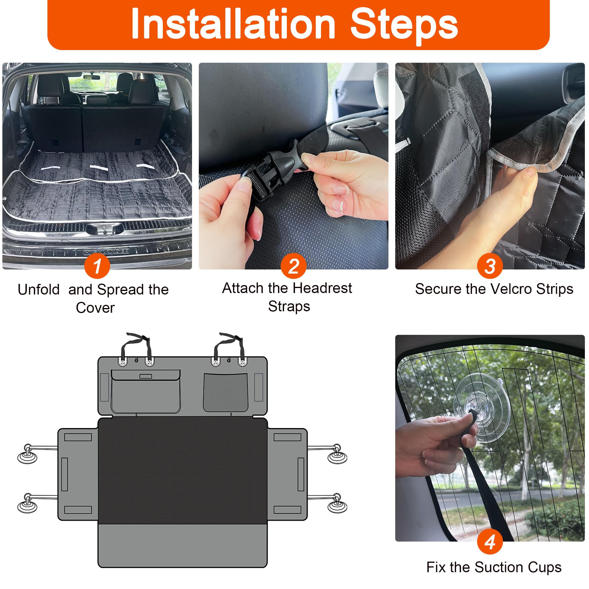 Reliadura anti-slip backing keeps liner in place on textured surface