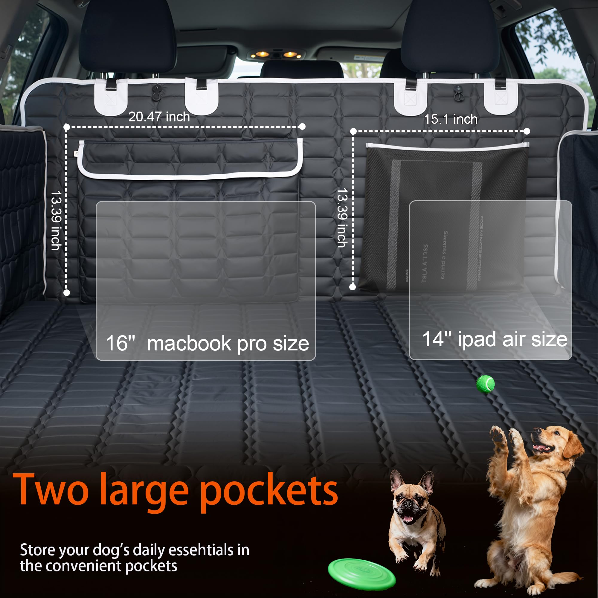 Reliadura hammock-style side flaps protect trunk edges during excursions