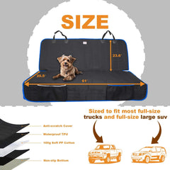 Reliadura washable dog seat cover keeps smells low and cleaning simple
