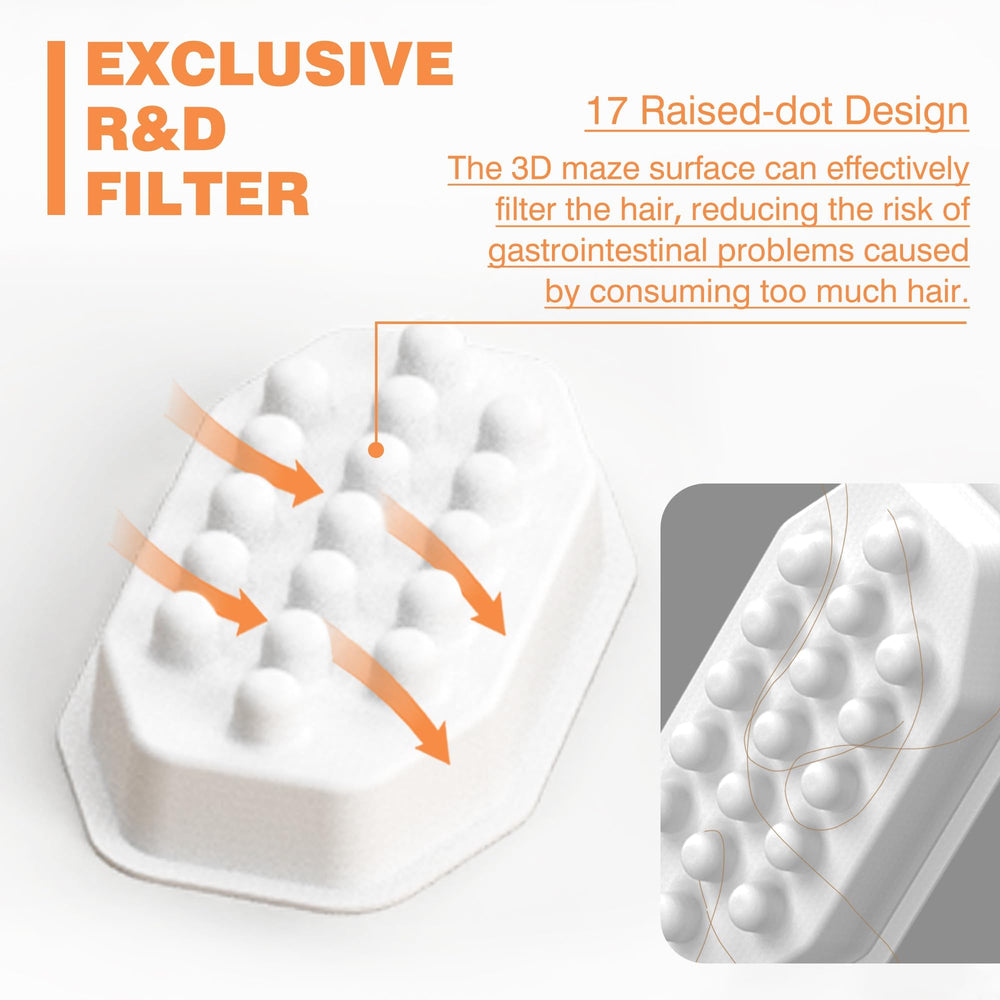 Rellaty carbon filter helps remove impurities within the filtration system.