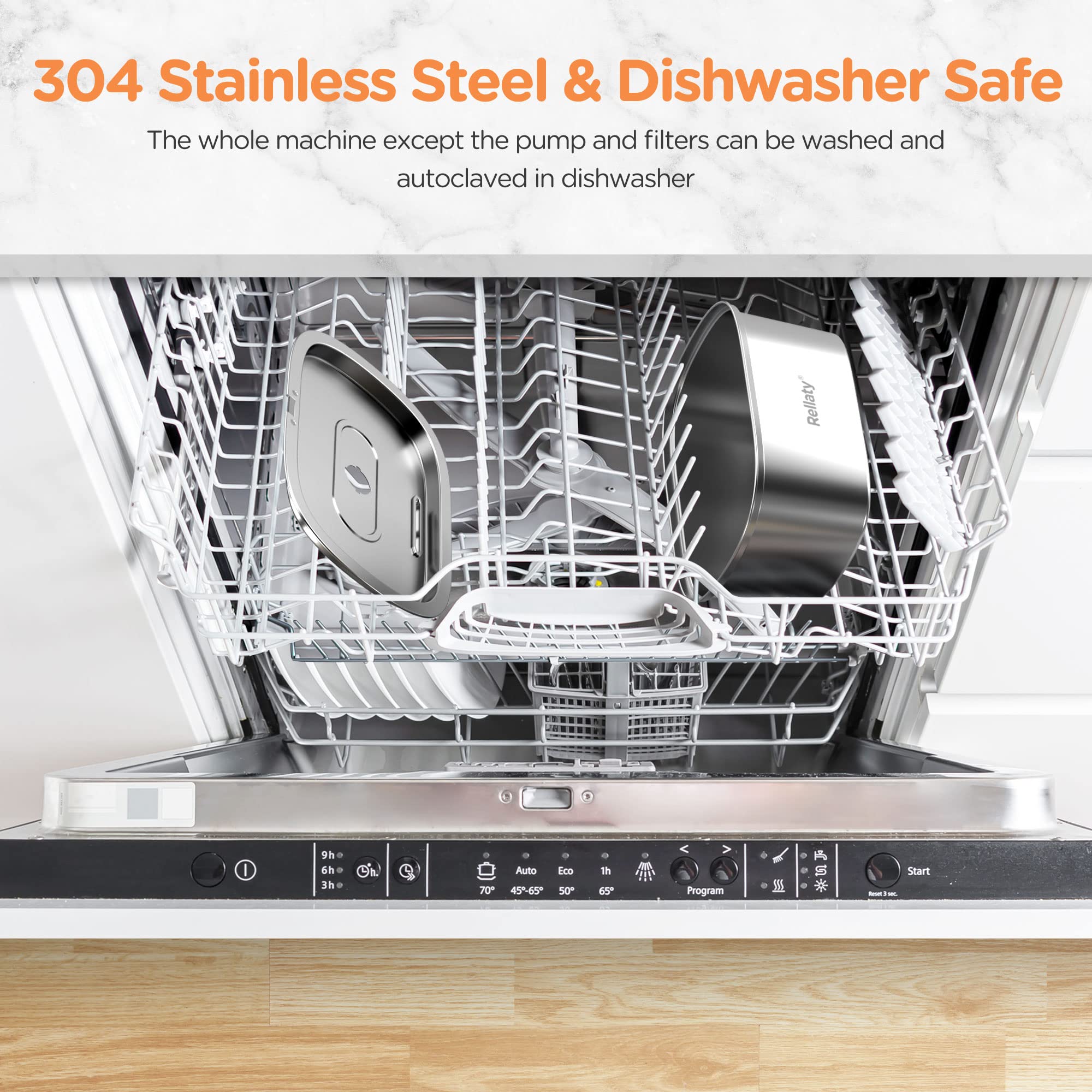 Rellaty easy-to-disassemble design for quick cleaning