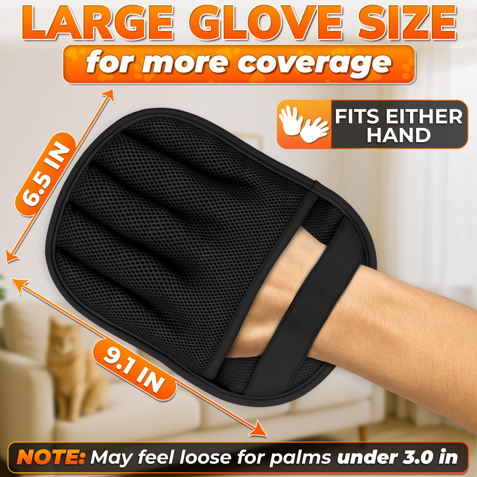 Reluen five-finger glove grip demonstrates enhanced cleaning control.