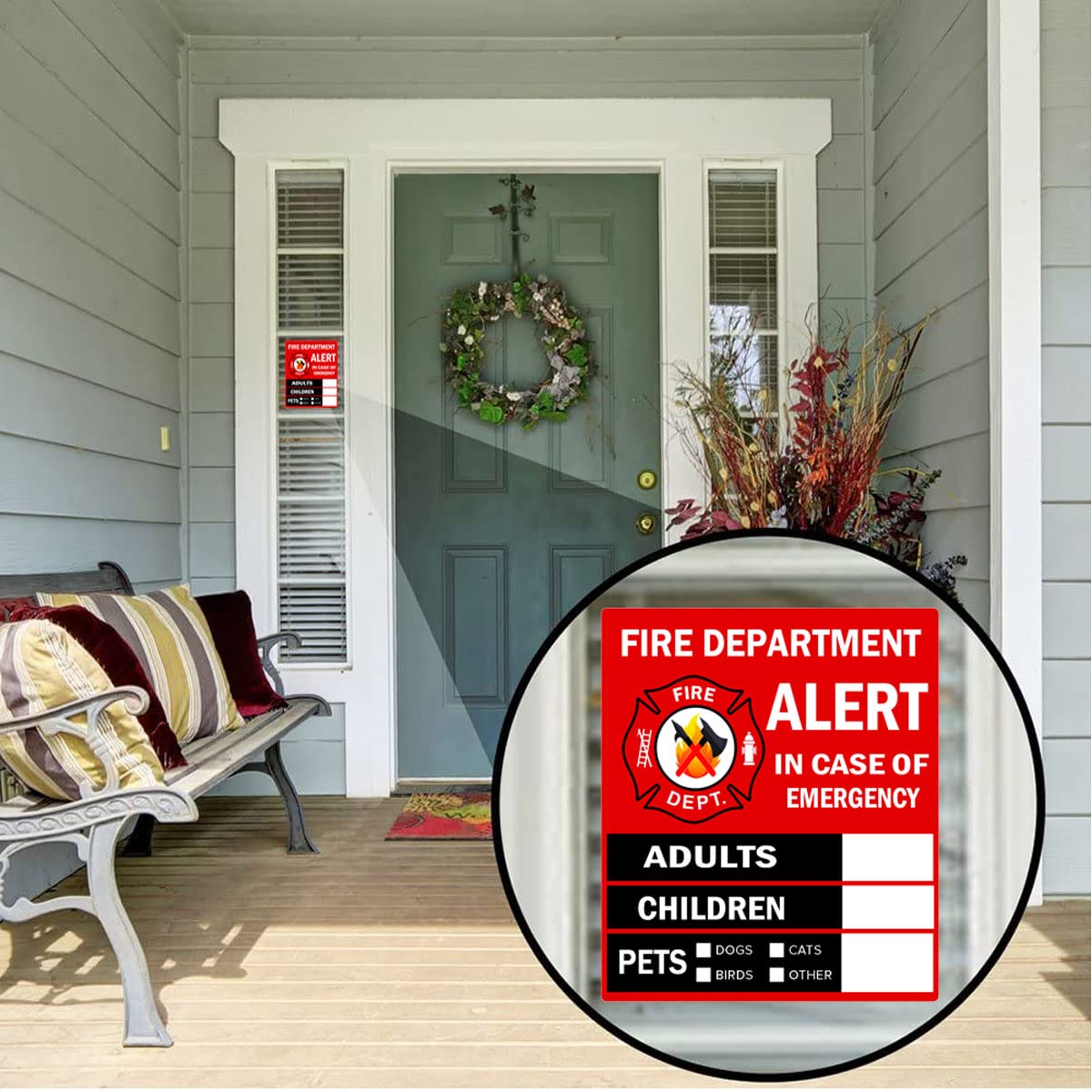 Remarkabel emergency alert sticker pets icon helps rescuers locate dogs and cats.