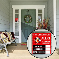 Remarkabel emergency alert sticker pets icon helps rescuers locate dogs and cats.