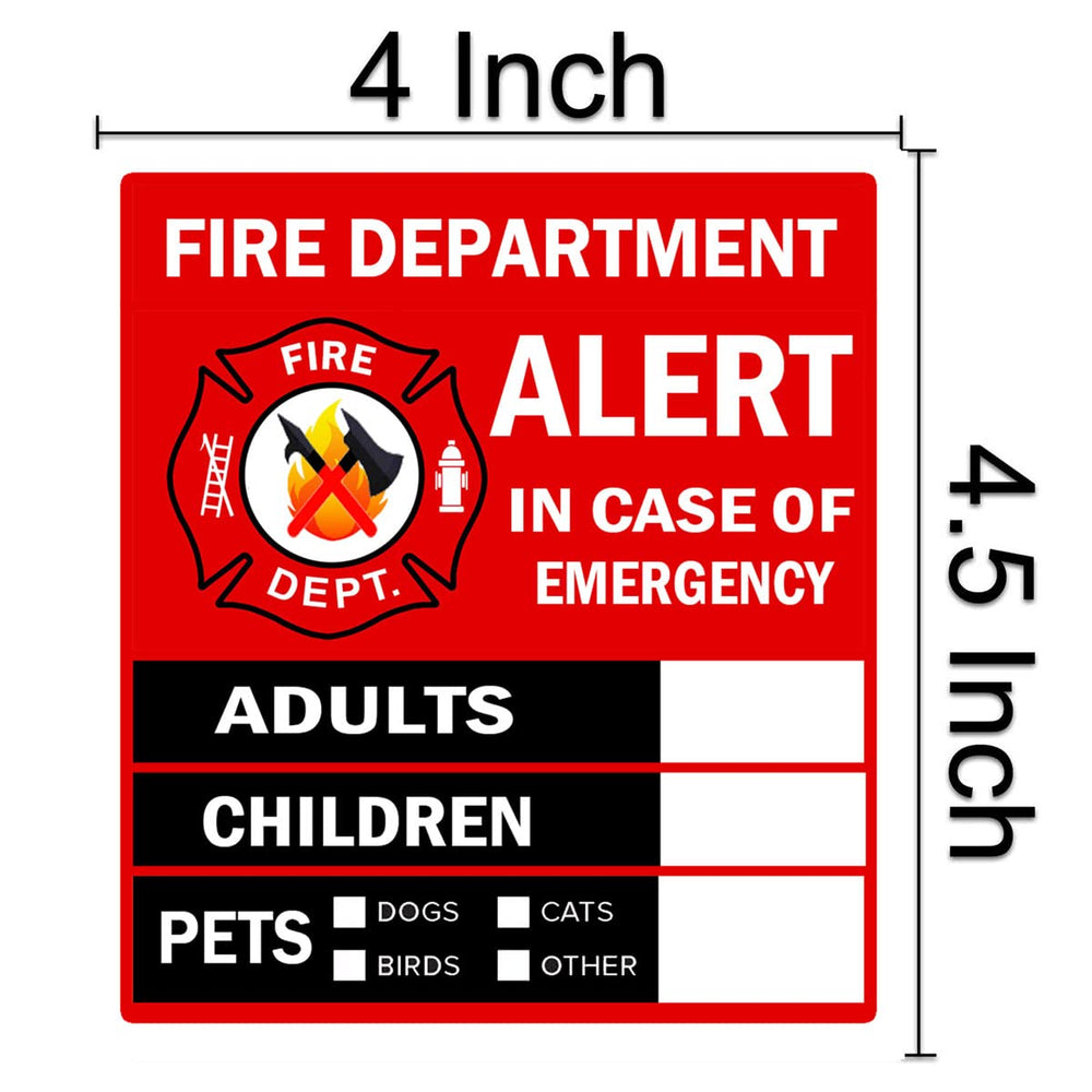 Remarkabel emergency alert sticker window application delivers high visibility for home safety.