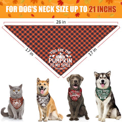 Remifa back plaid dog bandana shows timeless daily wear