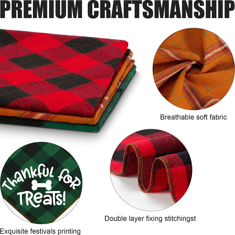 Remifa Christmas dog bandana on dog, seasonal accessory for cheerful photos