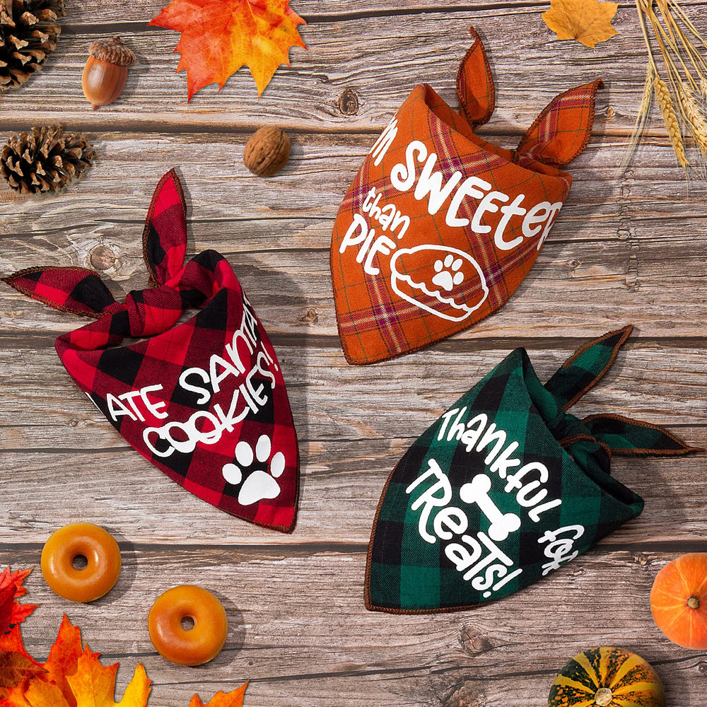 Remifa holiday gift dog bandana set, ready for celebrations