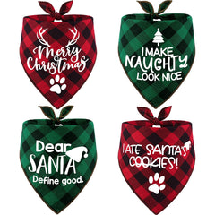Remifa Merry Christmas bandana front slogan enhances festive pet photo appeal