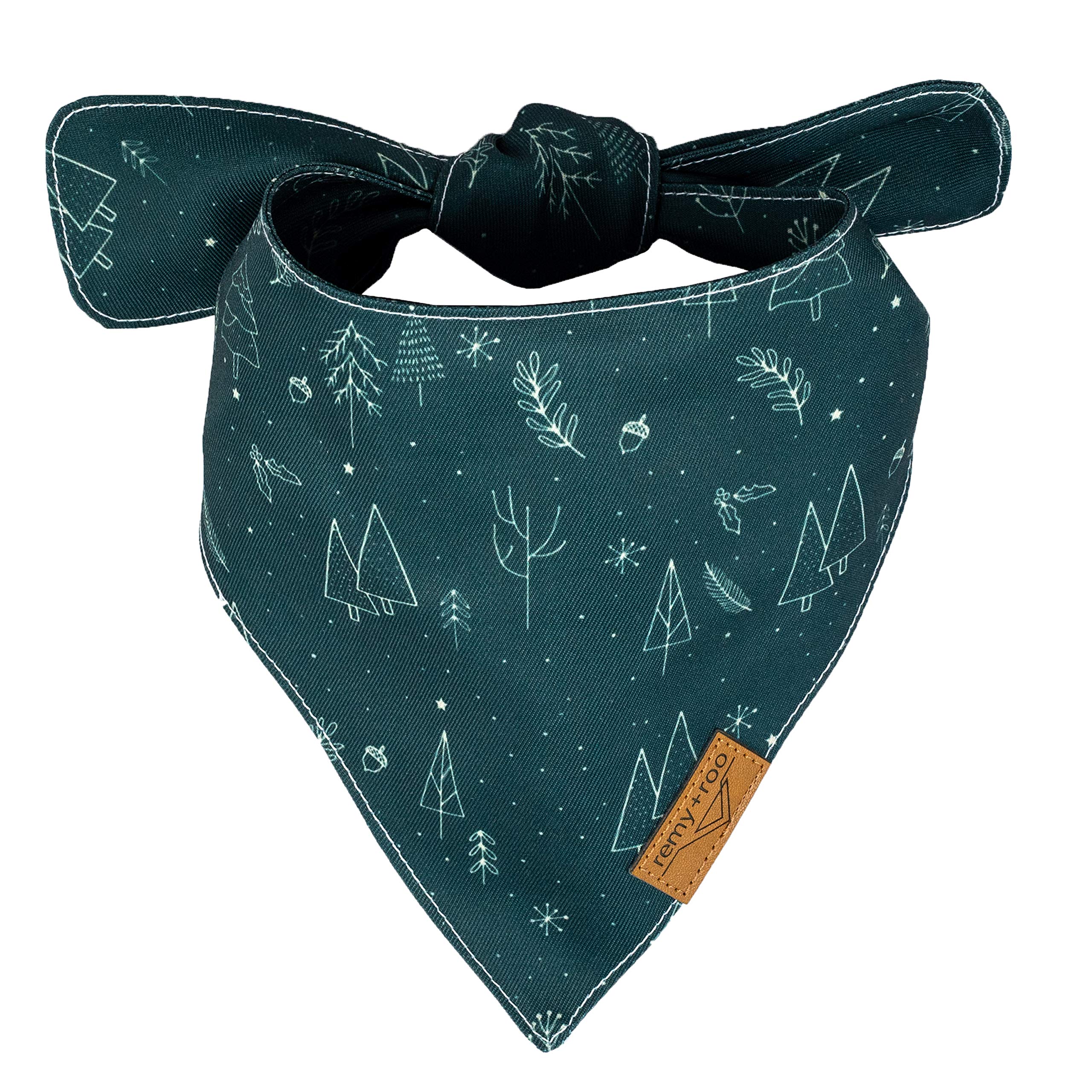 Remy+Roo dog bandana design-2 displays coordinated patterns for stylish outings.