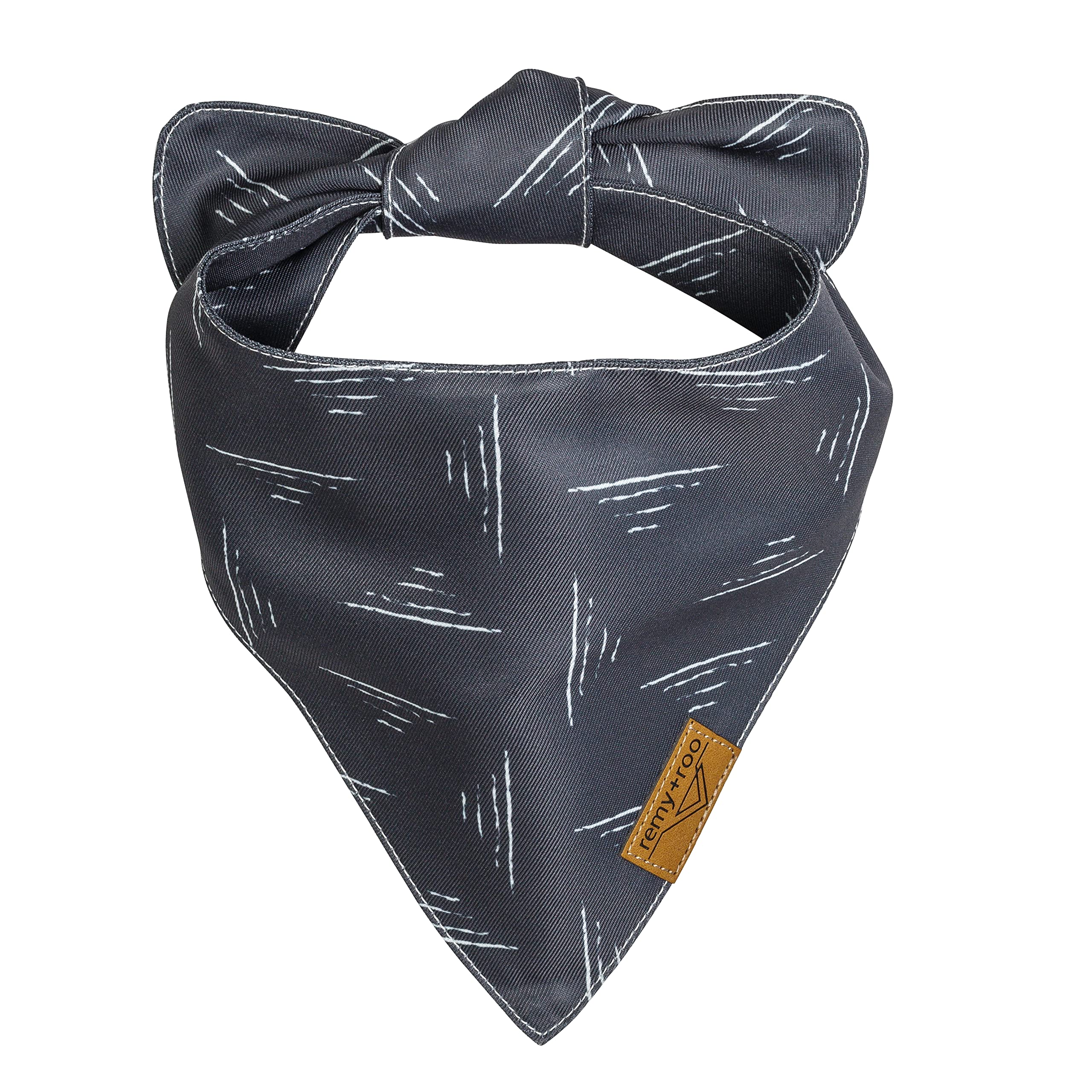 Remy+Roo dual-layer polyester fabric bandana texture built for long wear.
