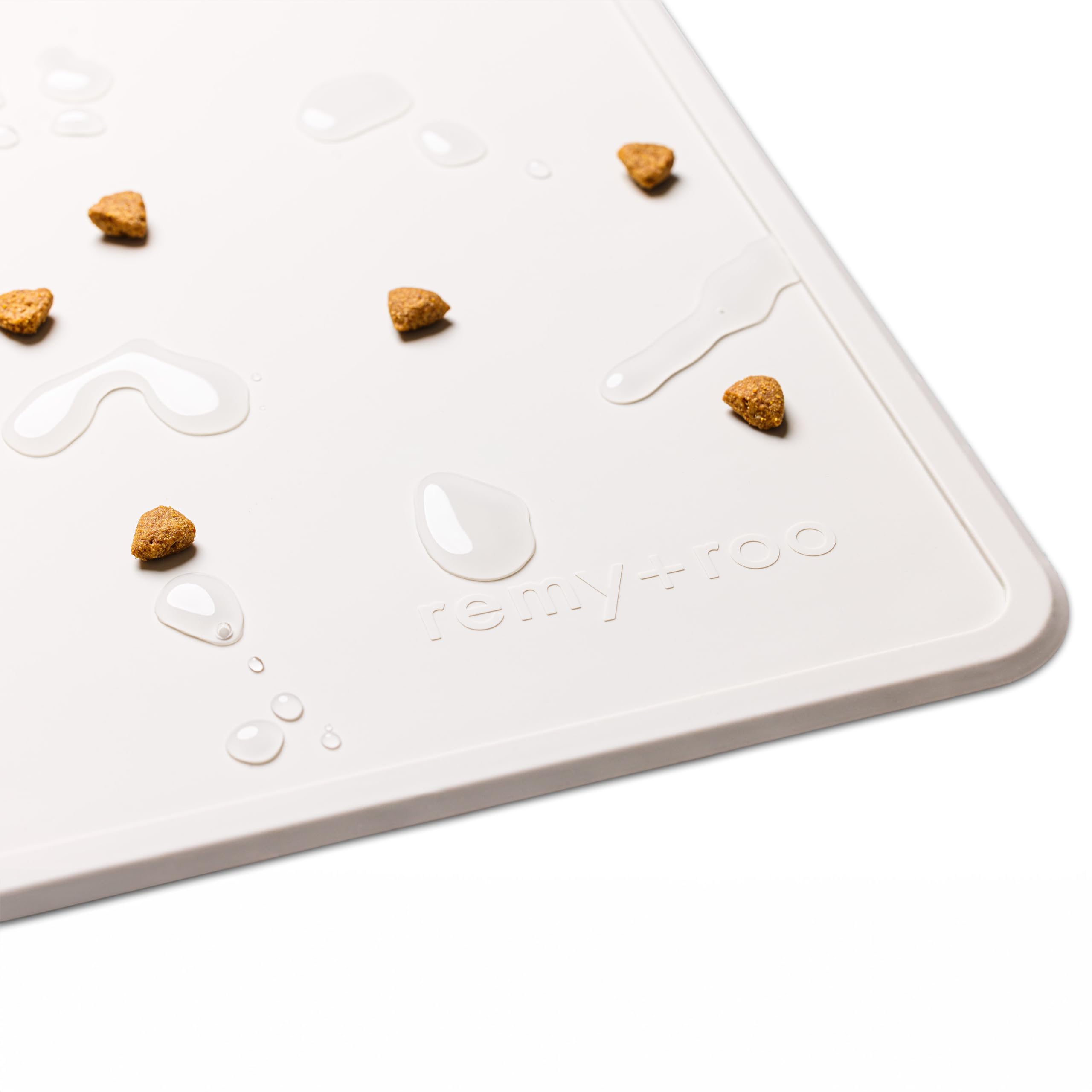 Remy+Roo kitchen dining setup with pet mat