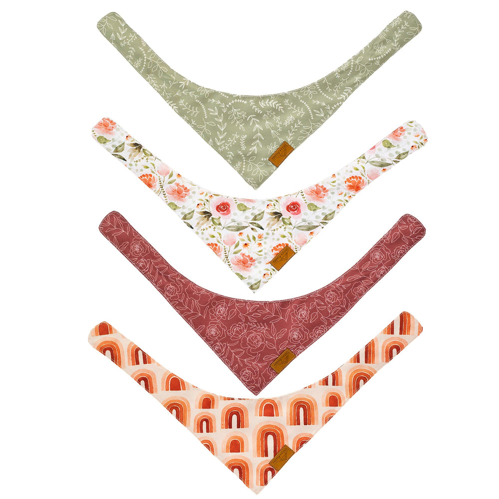 Remy+Roo unfolded bandana layout image illustrates generous fabric area for playful exploration.