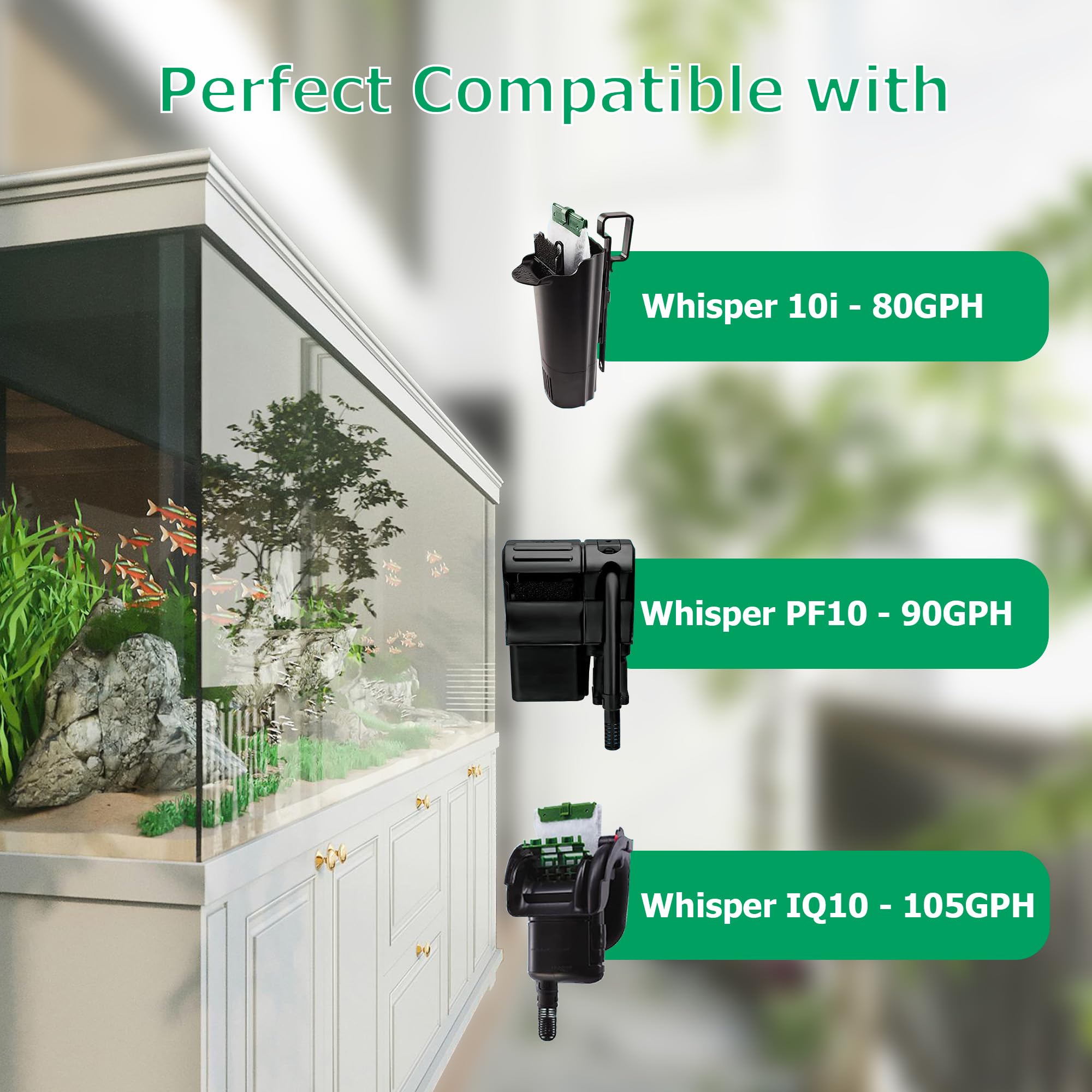Renami activated-carbon layer emphasizes odor control and clearer aquarium water