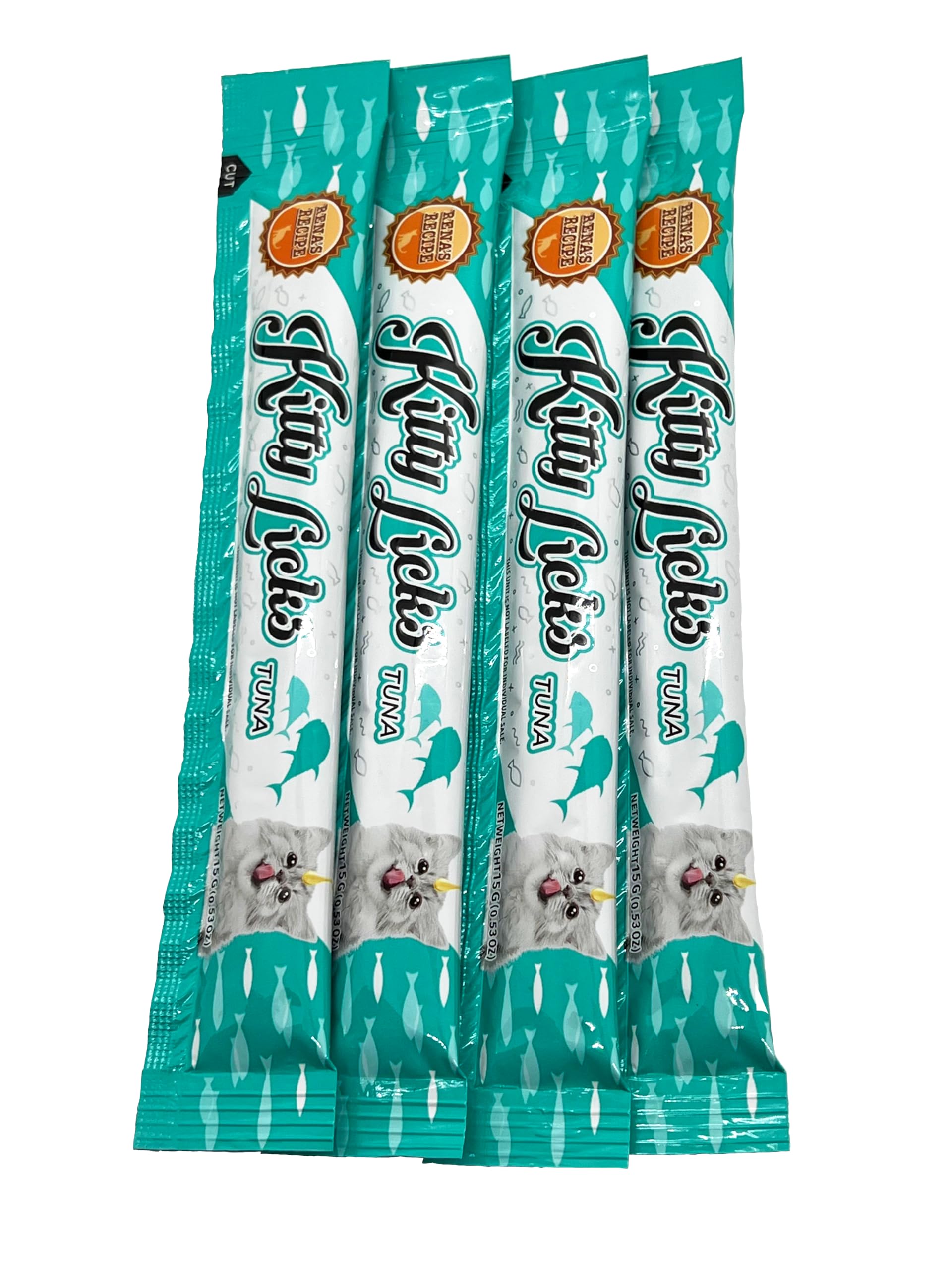 Rena's Recipe Kitty Licks Tuna Barrel serving in bowl for easy daily use.