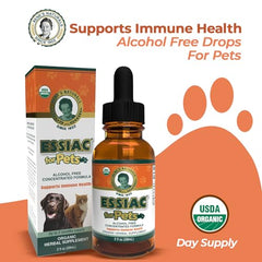 Rene's Naturals Essiac dropper shows measured drops for consistent dosing