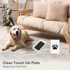 RENEWREVITAL pet-memorial-display features finished paw prints framed for home display.