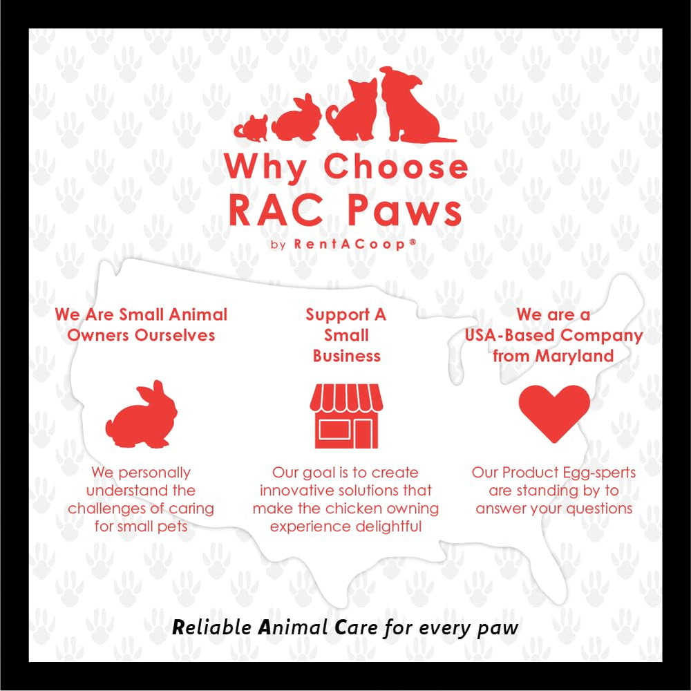 RentACoop 32oz drinker supports small animals like rabbits and hamsters on demand.