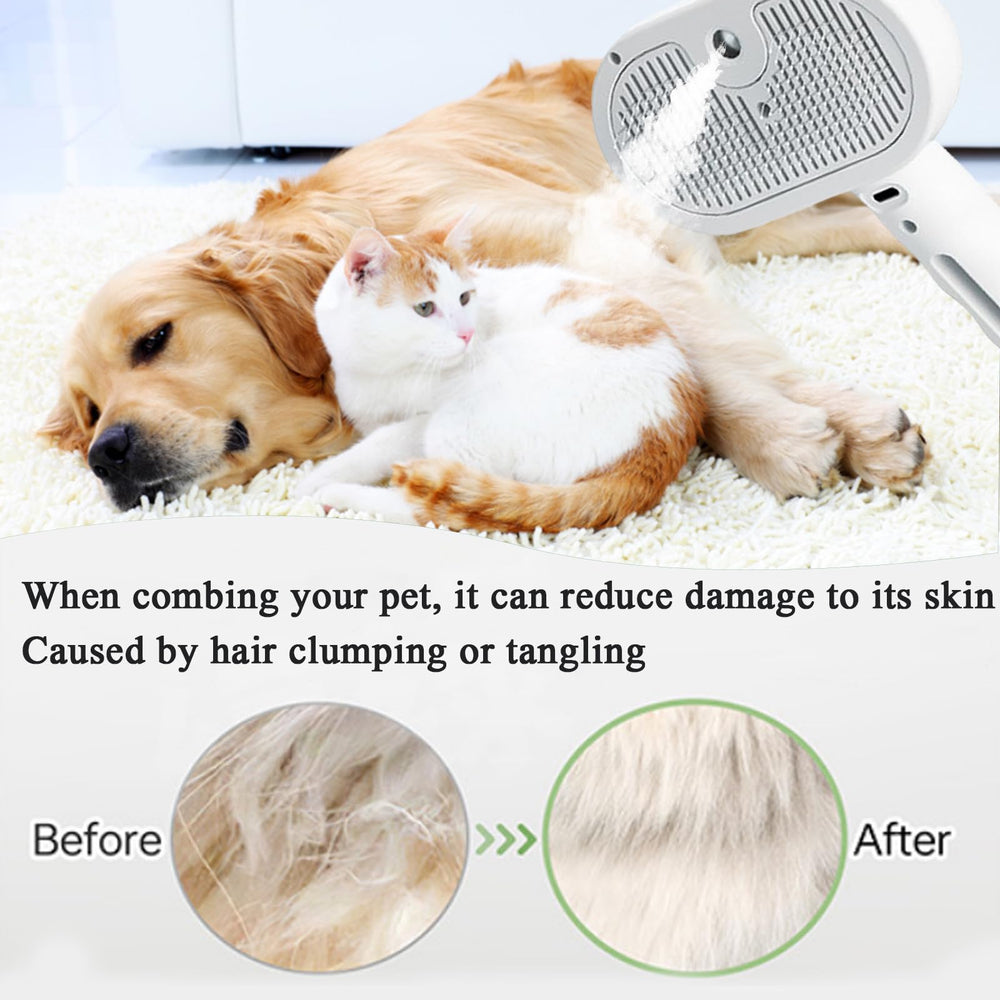 ReNu Dog Brush suitable for all pet hair types, long or short, with deep teeth.